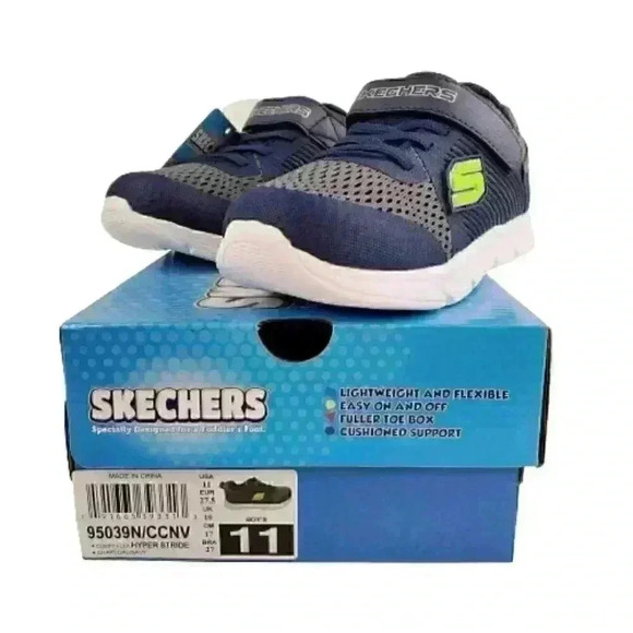 Skechers 95039N/CCNV Comfy Flex - Hyper Stride Boy - Picture 2 of 10